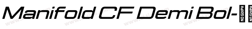 Manifold CF Demi Bol字体转换